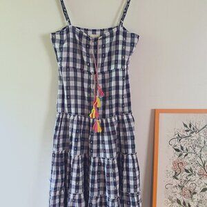 Playa Lucila Maxi Dress, Size XS, Blue & White Gingham. NWT.